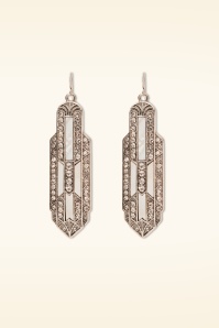 Lovely - Sparkling Art Deco Ohrhänger in Silber