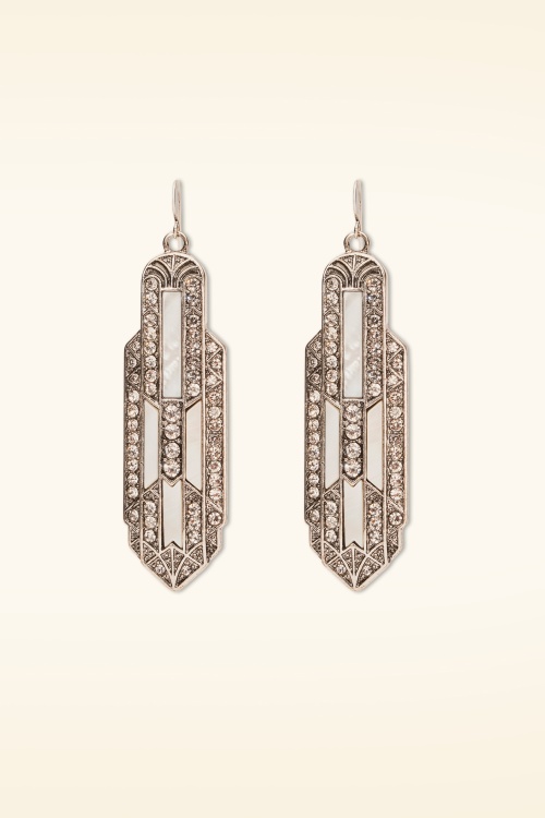 Lovely - Sparkling Art Deco Ohrhänger in Silber