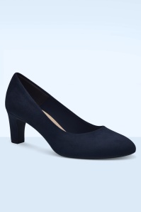 Tamaris - Sally Vegan Suede pumps in navy 2