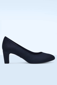 Tamaris - Sally Vegan Suede pumps in navy