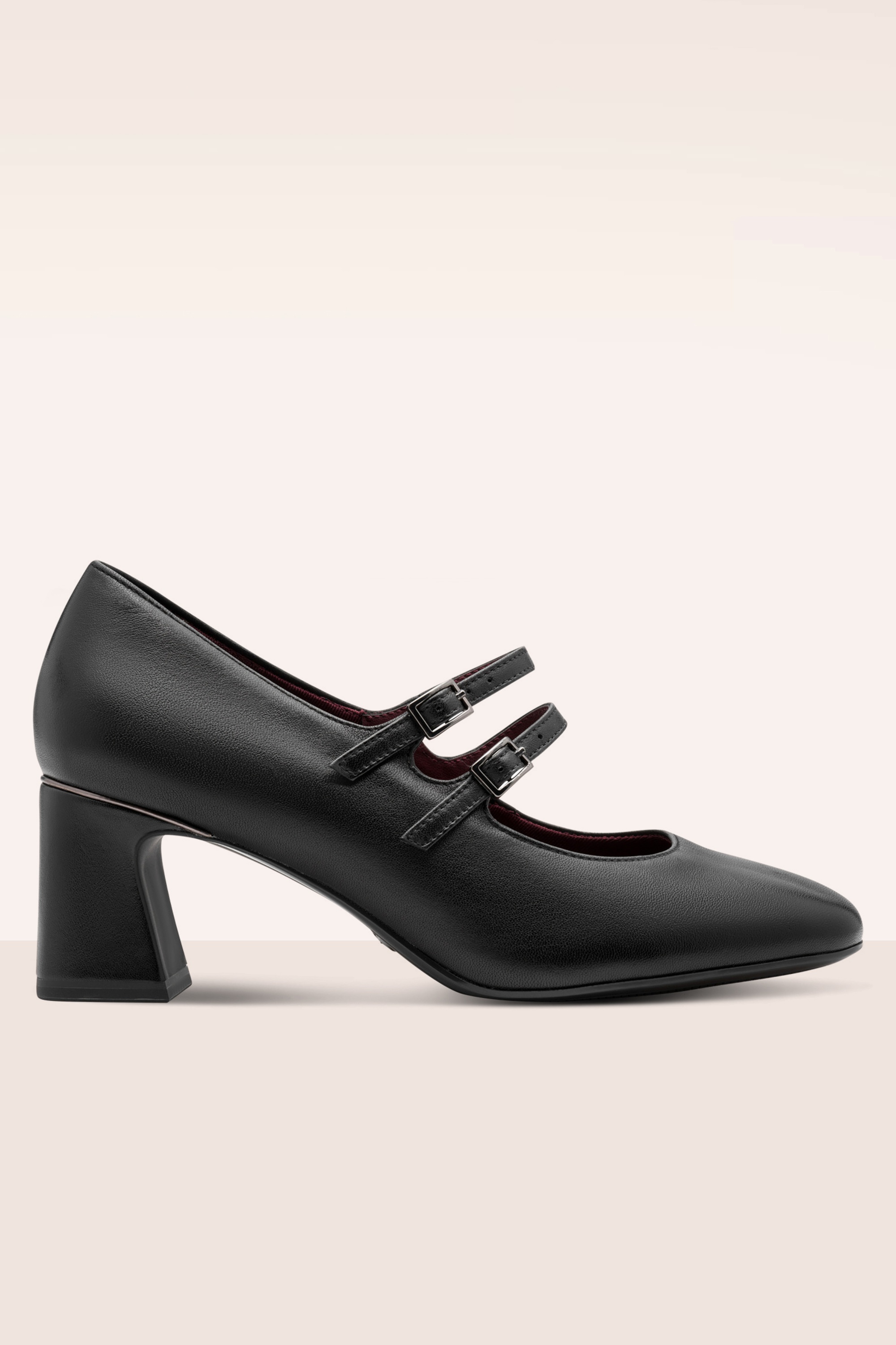 Tamaris - Double Take pumps van leder in zwart