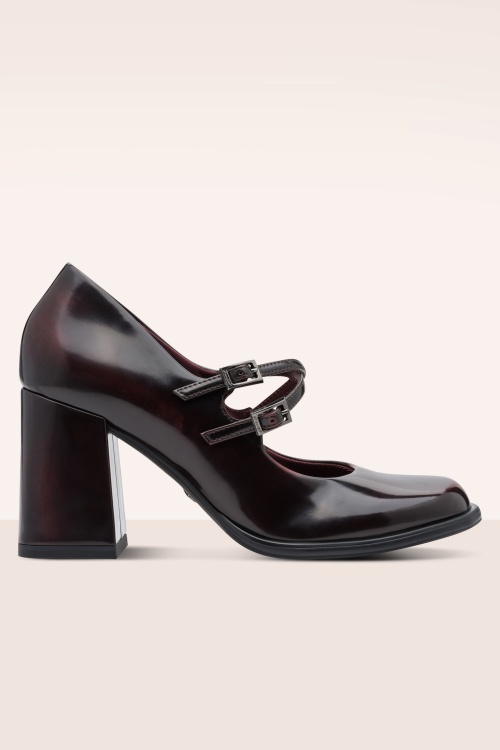 Tamaris - Main Character Mary Jane pumps in merlot 2