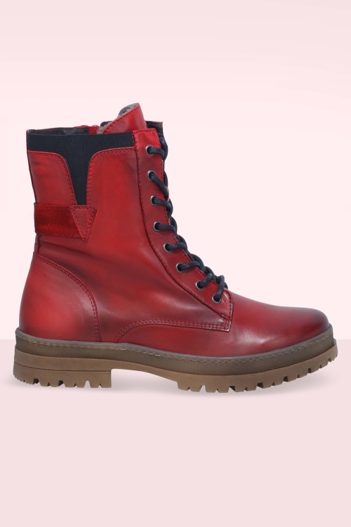 Miz Mooz - Adyson booties in rood 2