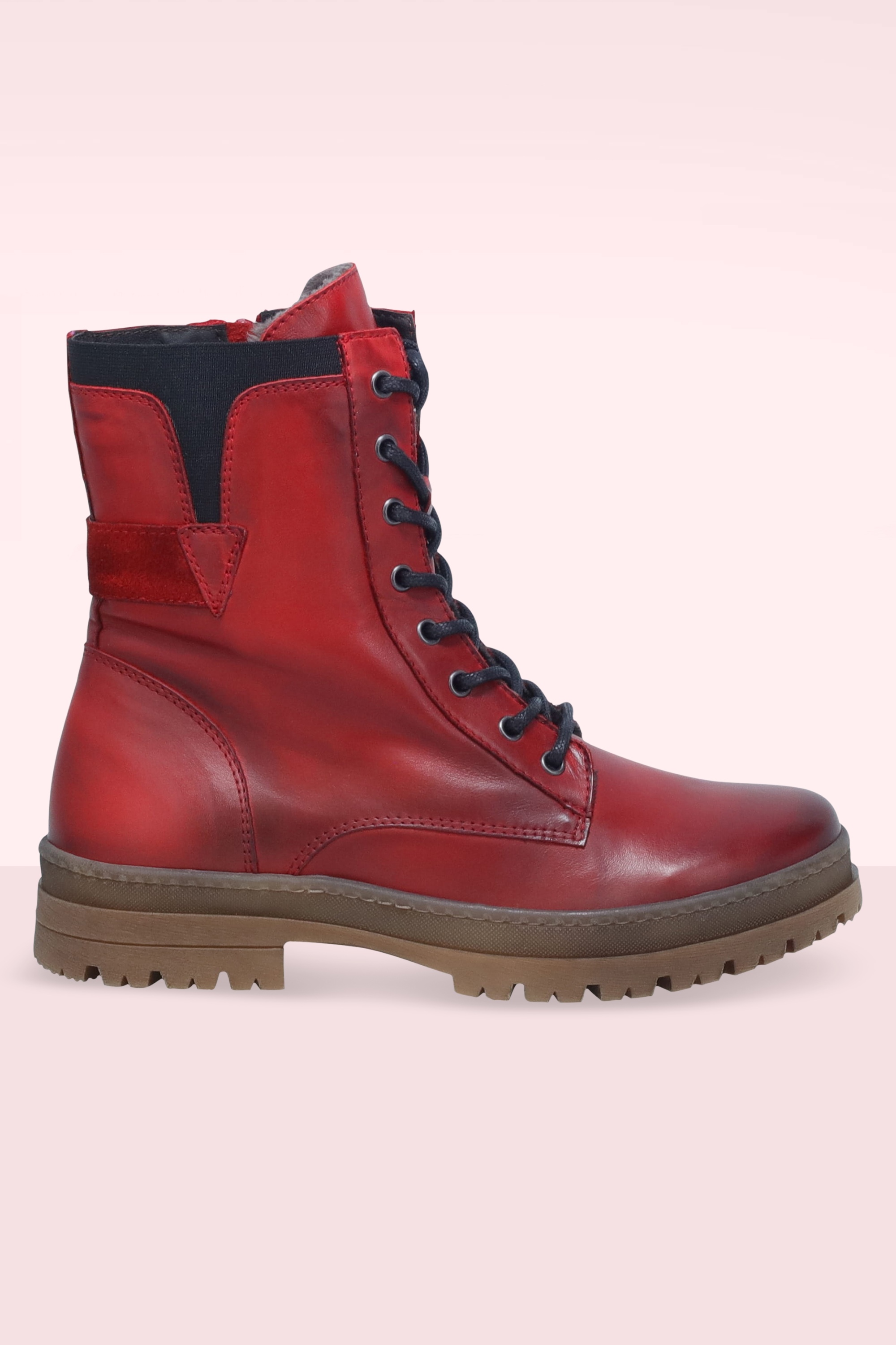 Miz Mooz - Adyson booties in rood 2
