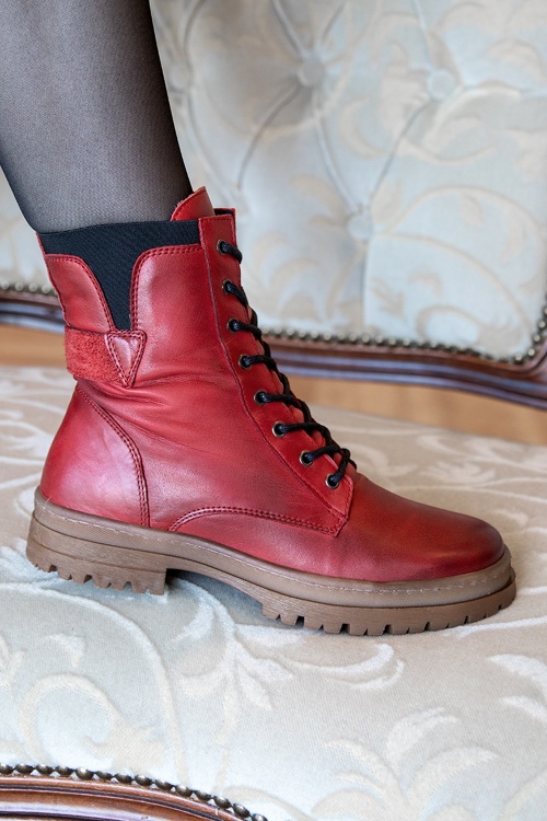 Miz Mooz - Adyson booties in rood