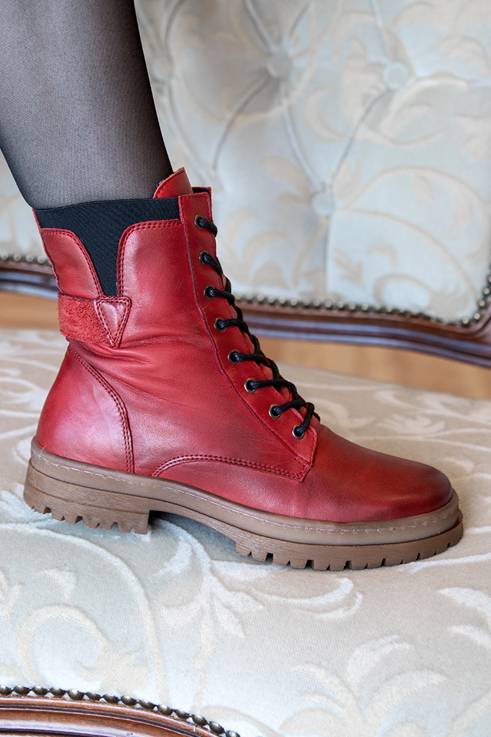Miz Mooz - Adyson booties in rood