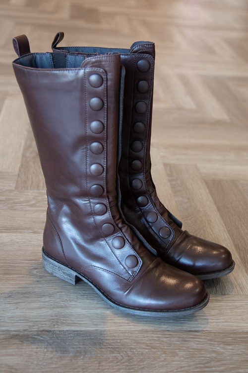 Miz Mooz - Lincoln laarzen van leder in bruin 4