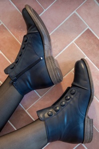 Miz Mooz - Louise boots in denimblauw 3