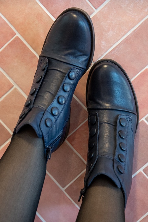 Miz Mooz - Louise boots in denimblauw 2