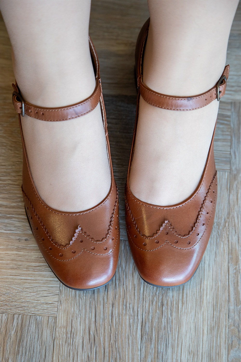 Miz Mooz - Gwinn Mary Jane pumps in cognac 3