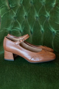 Miz Mooz - Gwinn Mary Jane pumps in cognac 2