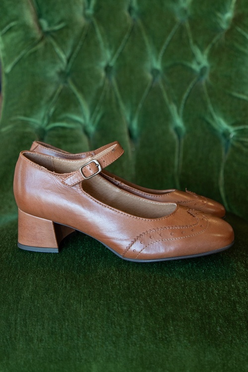 Miz Mooz - Gwinn Mary Jane pumps in cognac 2