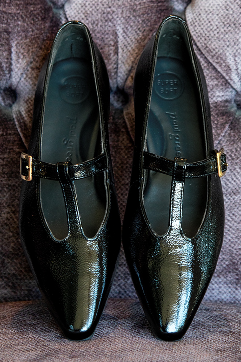 Paul Green - Camille Spitze Lackleder-Ballerinas in Schwarz 5