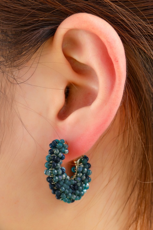 Day&Eve by Go Dutch Label - Laguna Crush oorringen in blauw