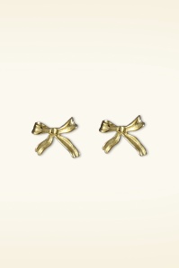 Day&Eve by Go Dutch Label - The Cute Bow Stud Earrings in Gold