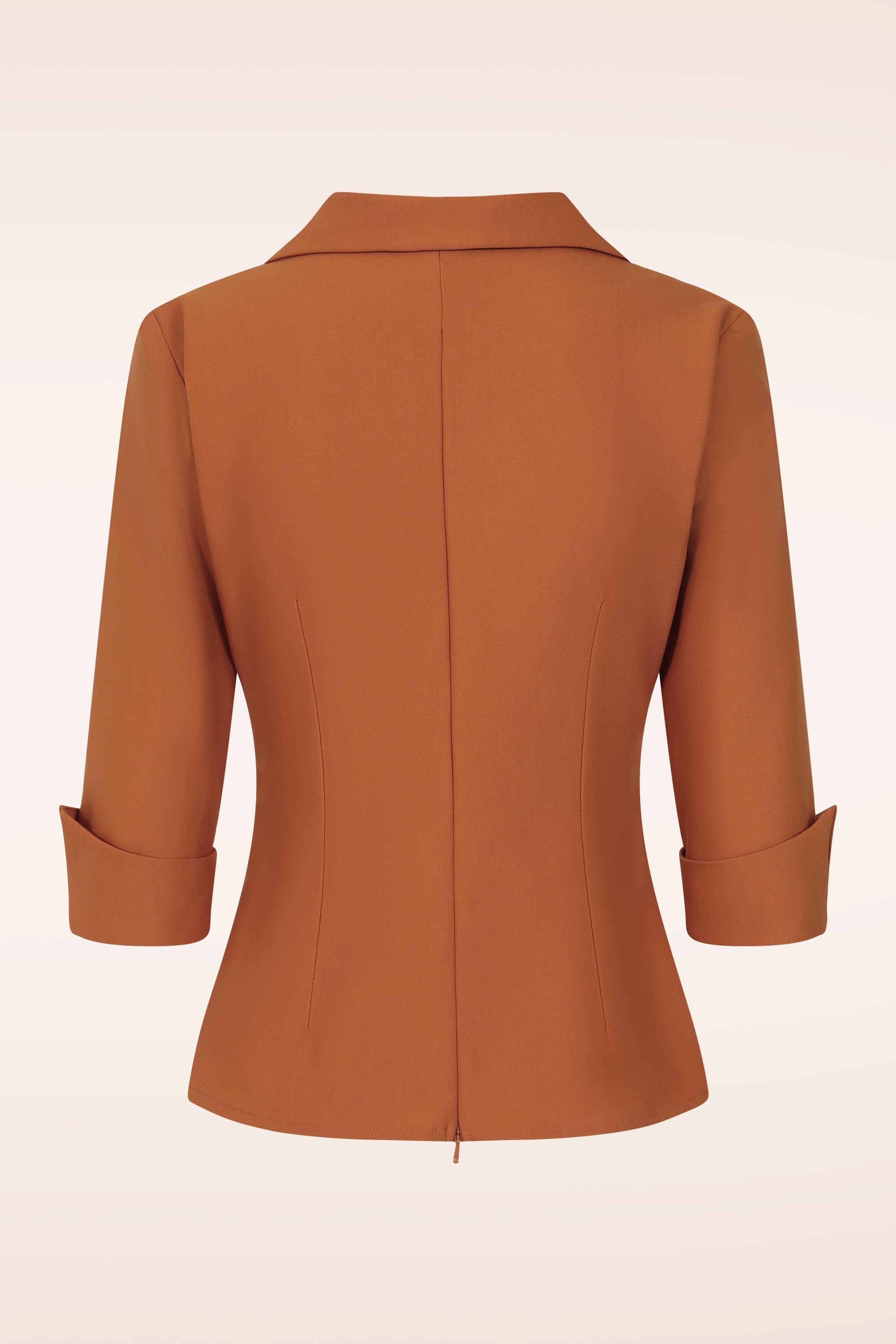 Glamour Bunny Business Babe - Topvintage exclusive ~ Dianne Blouse in Caramel 3