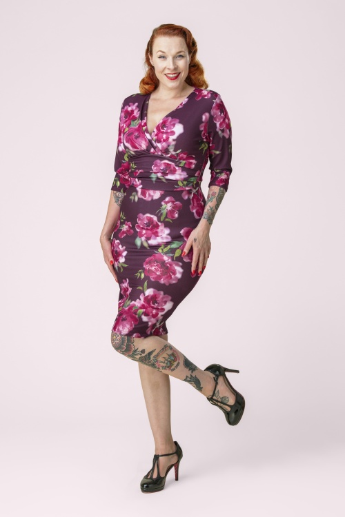 Vintage Chic for Topvintage - Exclusivité Topvintage ~ Robe Crayon Nehla en Bleu Marine