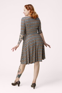 Vintage Chic for Topvintage - Topvintage exclusive ~ Aria Geo Swing Dress in Multi 3