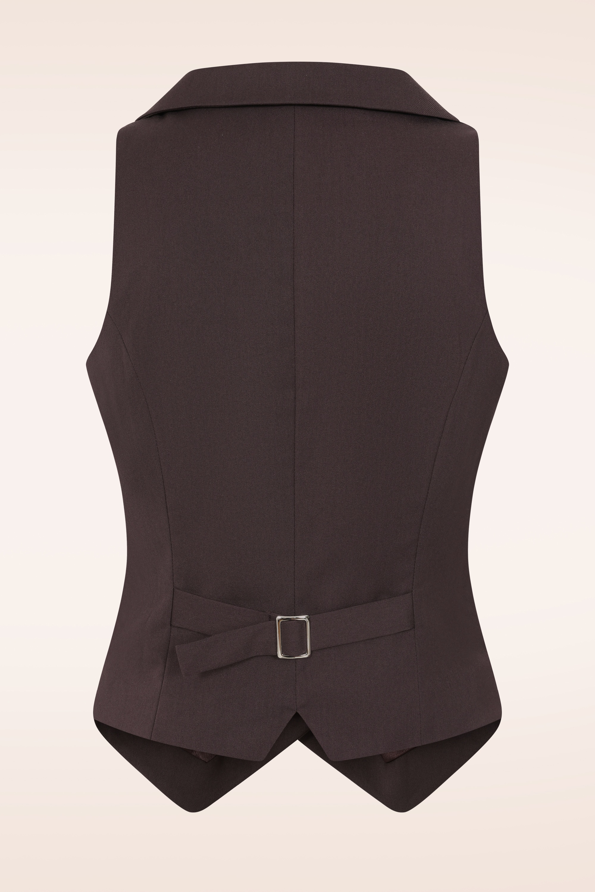 Glamour Bunny Business Babe - Topvintage exclusive ~ Willow gilet in bruin 3