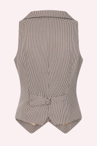 Glamour Bunny Business Babe - Topvintage exclusive ~ Willow gilet in pied de poule 3