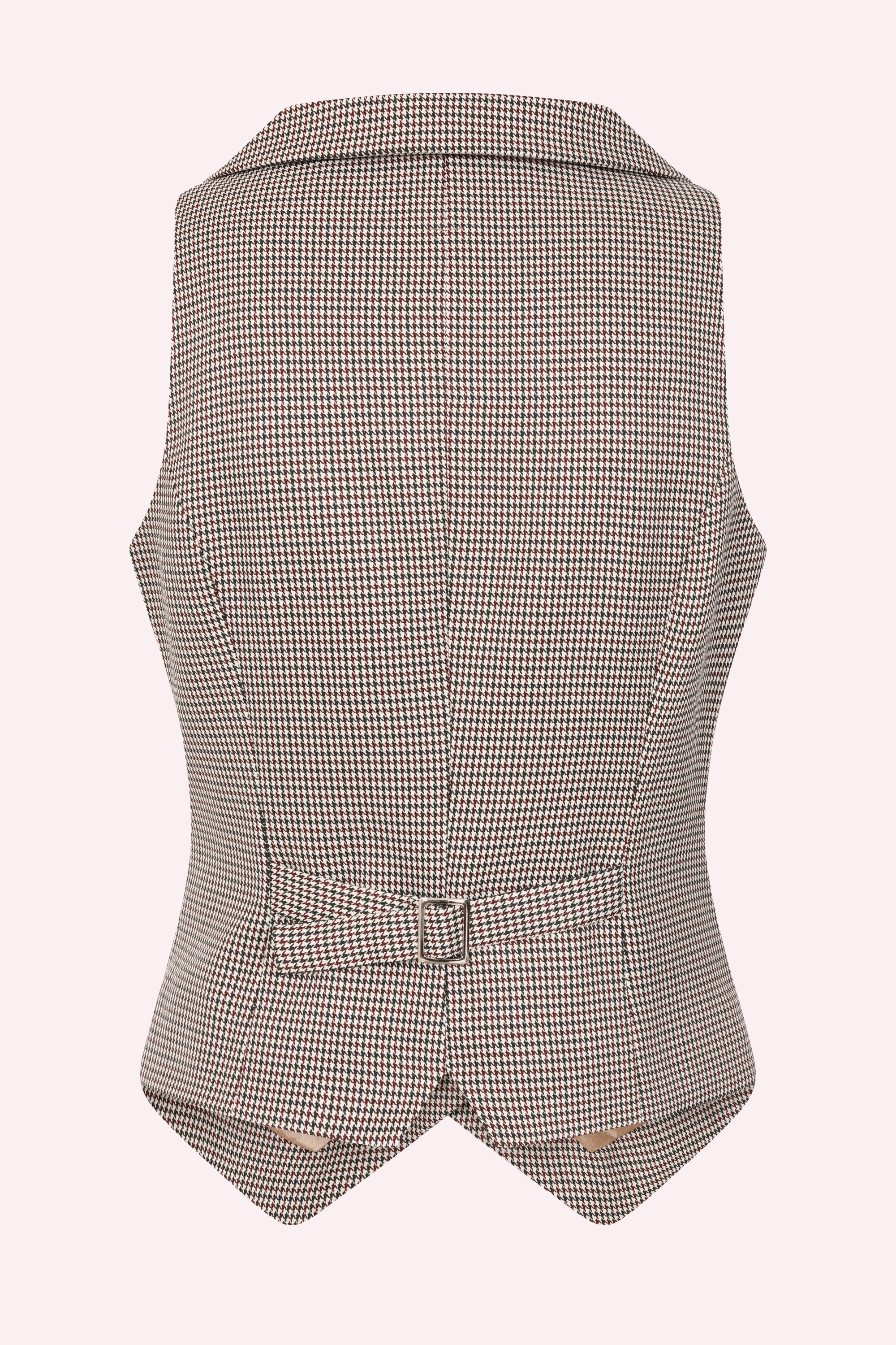 Glamour Bunny Business Babe - Topvintage exclusive ~ Willow gilet in pied de poule 3