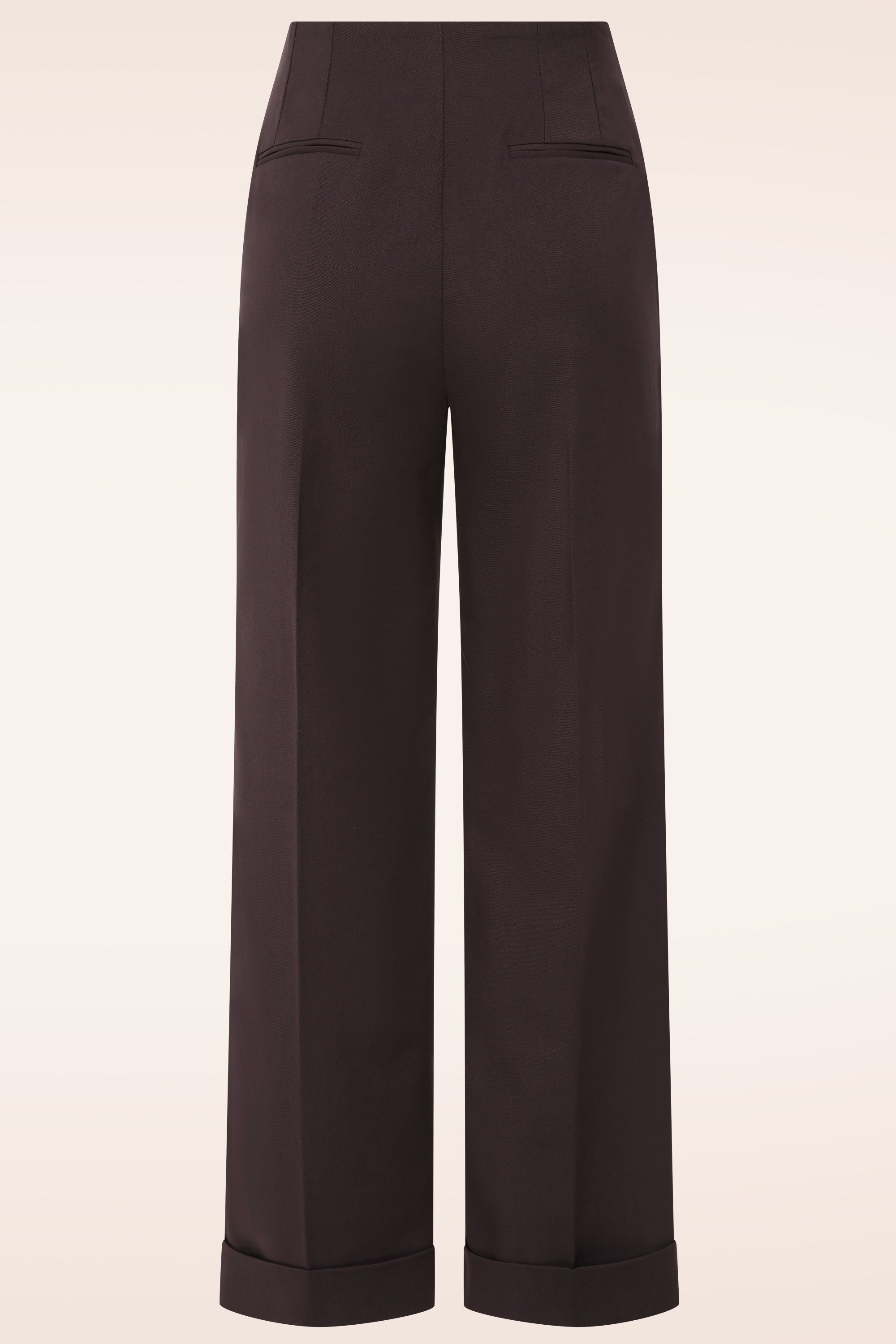 Glamour Bunny Business Babe - Exclusivité Topvintage ~ Pantalon habillé Diadora en marron 3