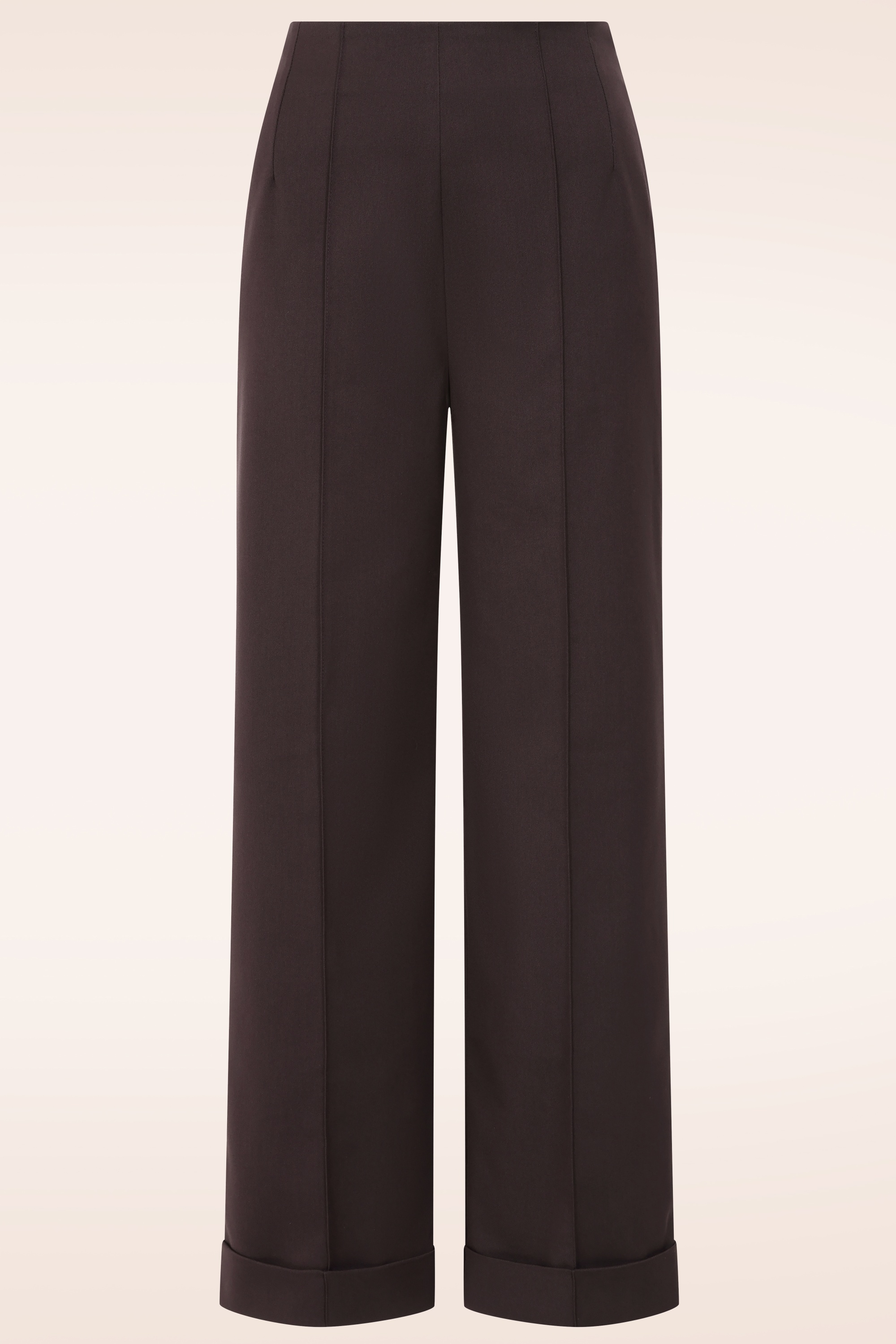 Glamour Bunny Business Babe - Exclusivité Topvintage ~ Pantalon habillé Diadora en marron 2