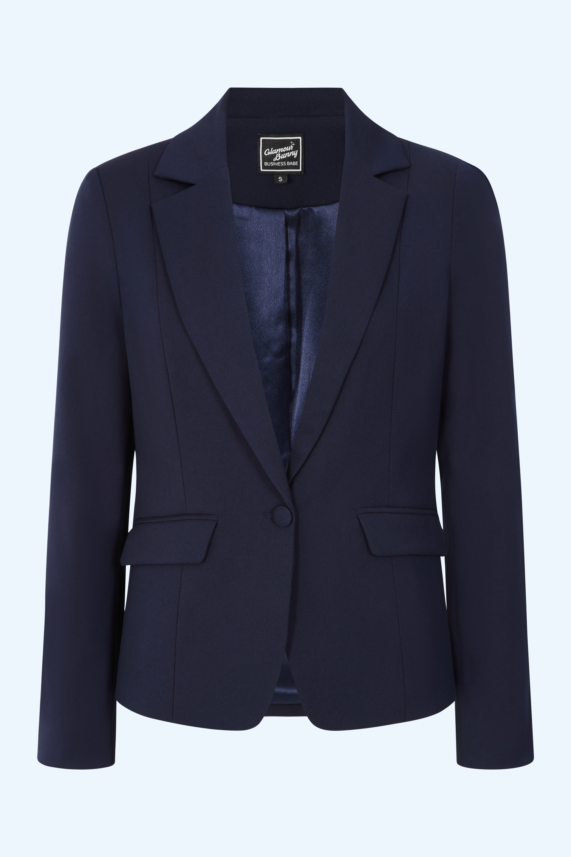 Glamour Bunny Business Babe - Topvintage exclusive ~ Diadora blazer in navy 2