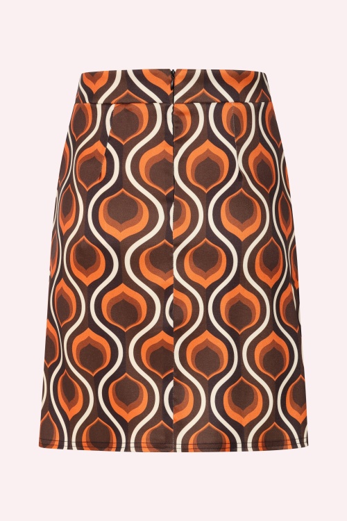 Vintage Chic for Topvintage - Topvintage exclusive ~ Bobby Retro rokje in oranje 3