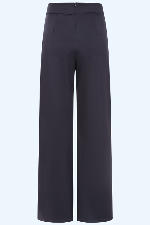 Vintage Chic for Topvintage - Topvintage exclusive ~ Tara Tailored Comfort pantalon in navy 2