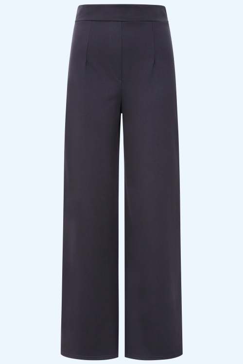 Vintage Chic for Topvintage - Topvintage exclusive ~ Tara Tailored Comfort pantalon in navy