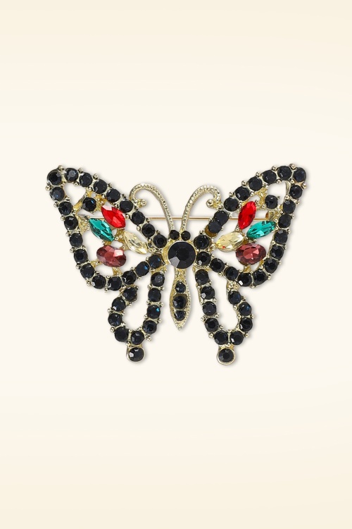 Day&Eve by Go Dutch Label - Sparkly Butterfly Brooch