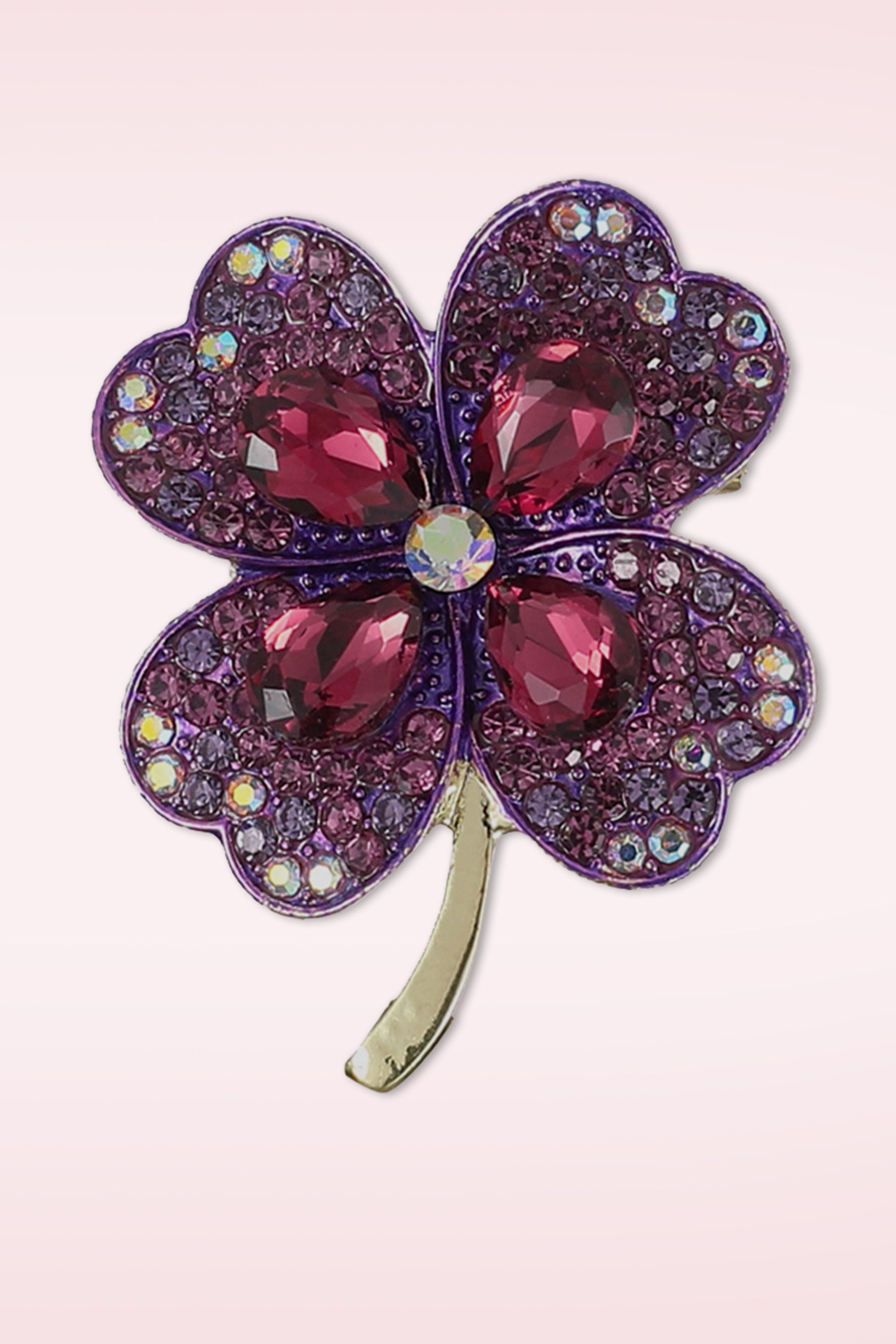 Day&Eve by Go Dutch Label - Purple Clover Brooch