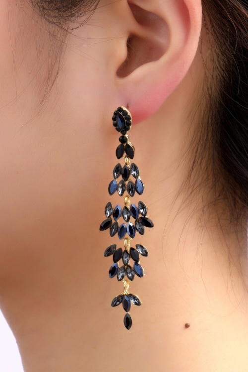 Day&Eve by Go Dutch Label - Fontain Earrings in Black and Gold