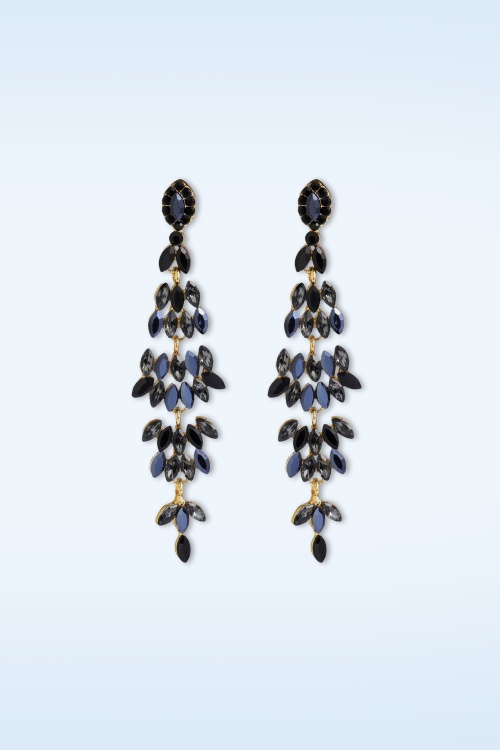 Day&Eve by Go Dutch Label - Fontain Earrings in Black and Gold 2