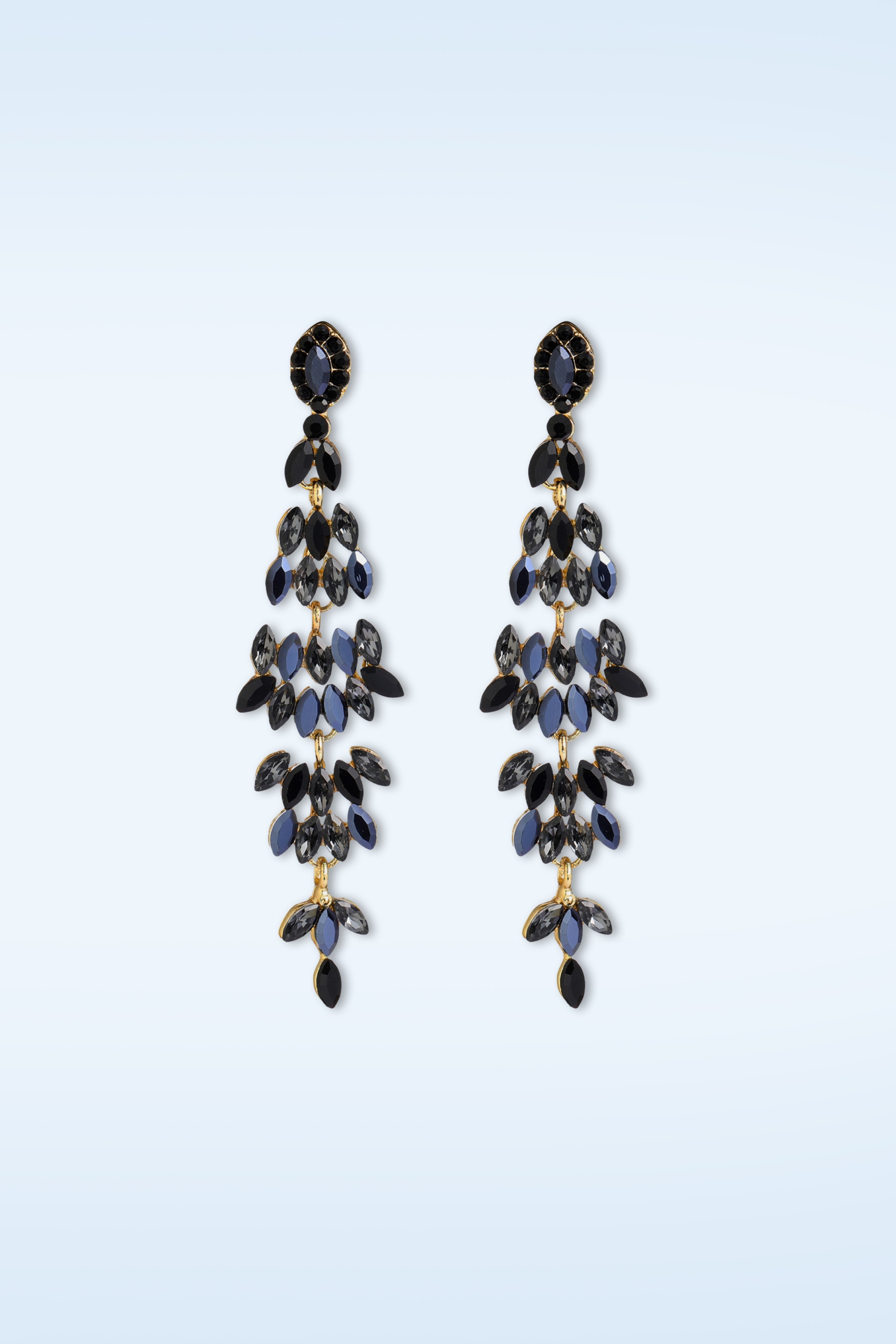 Day&Eve by Go Dutch Label - Fontain Earrings in Black and Gold 2
