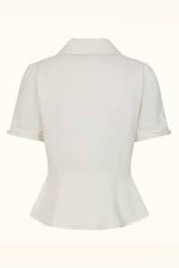 Banned Retro - Prue Bluse in Elfenbein 4