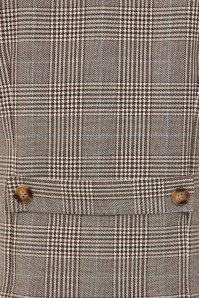 Banned Retro - Selma Prince Of Wales Waistcoat in Brown 6