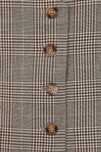 Banned Retro - Selma Prince Of Wales Waistcoat in Brown 3