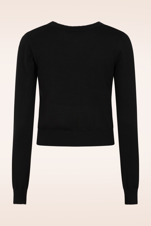 Banned Retro - Mara Cardigan in Black 3