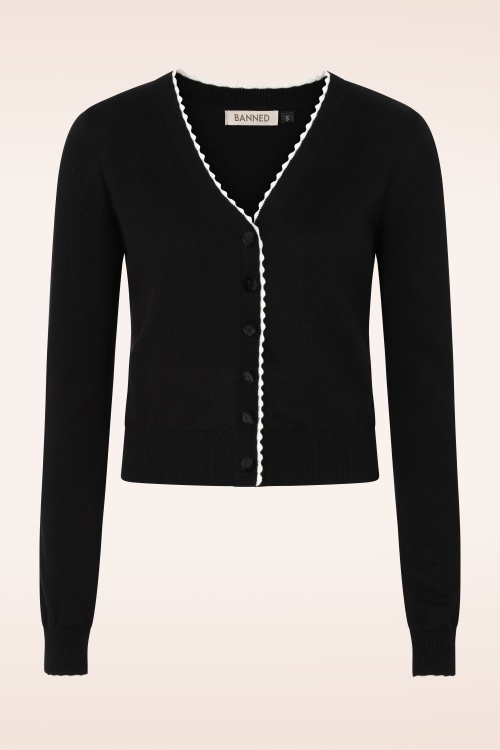 Banned Retro - Mara Cardigan in Black