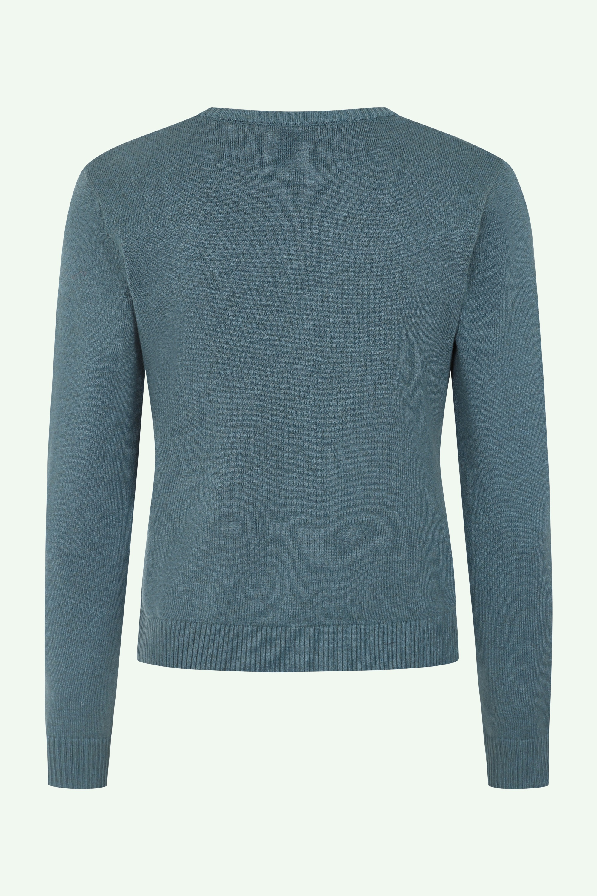 Banned Retro - Angela Bow Cardigan in Teal 4