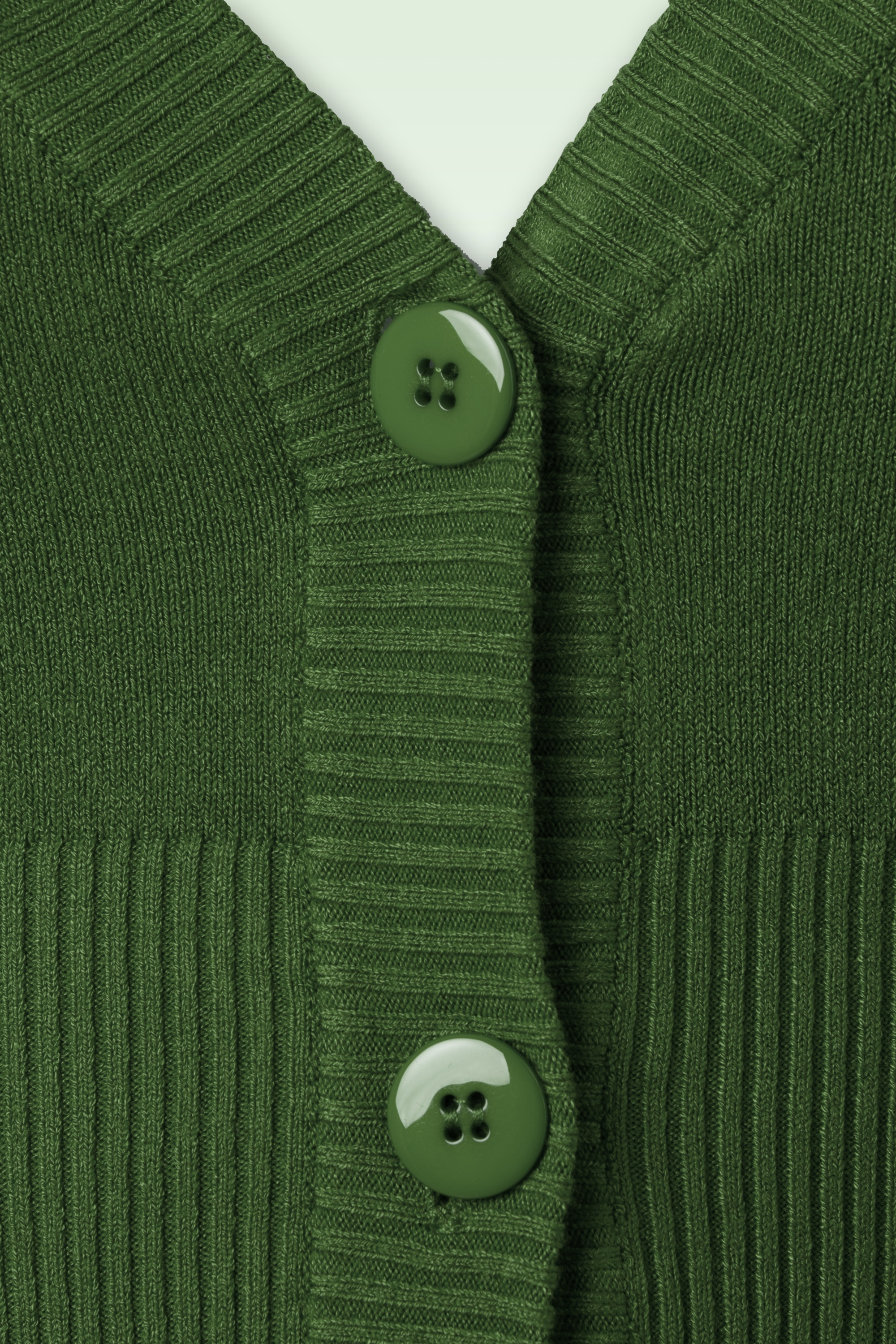 Banned Retro - 50s Lets Go Dancing Cardigan in Olive Green 5