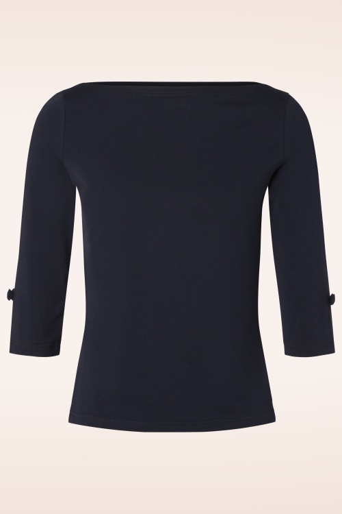 Banned Retro - Oonagh Top in Navy 2