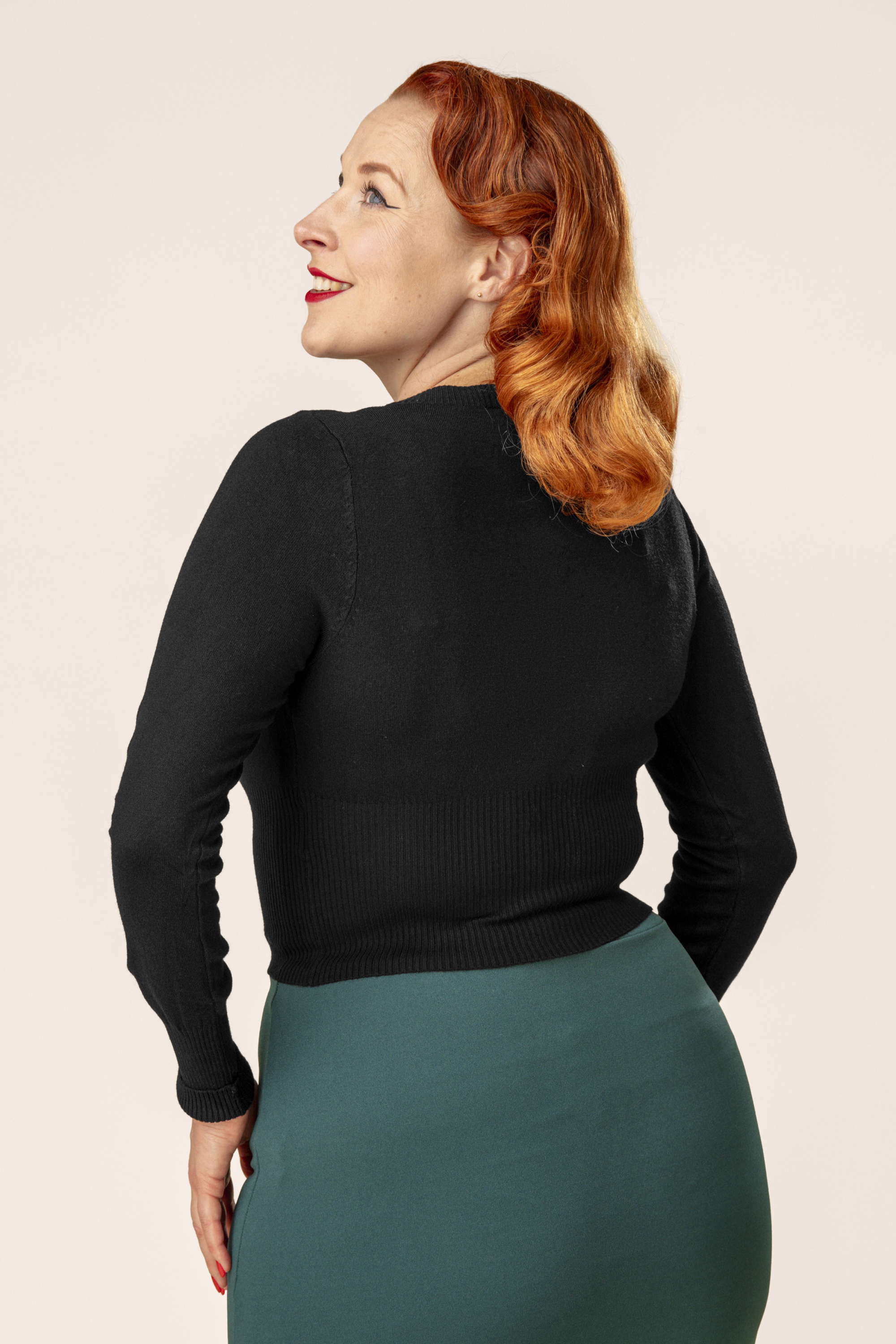 Banned Retro - Dolly Cardigan in Schwarz 3