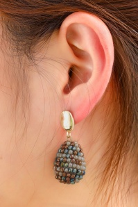 Day&Eve by Go Dutch Label - Champagne Mosaic Earrings in Gold