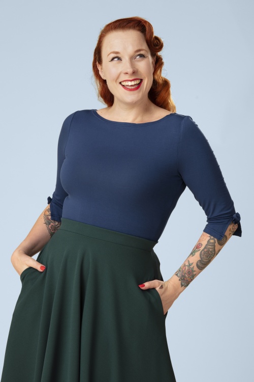 Banned Retro - Modern Love Top in zwart