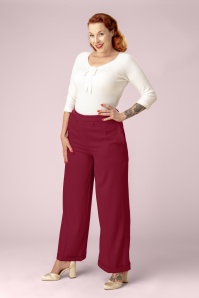 Topvintage Boutique Collection - Exklusiv bei Topvintage ~ Marina Hose in Rot