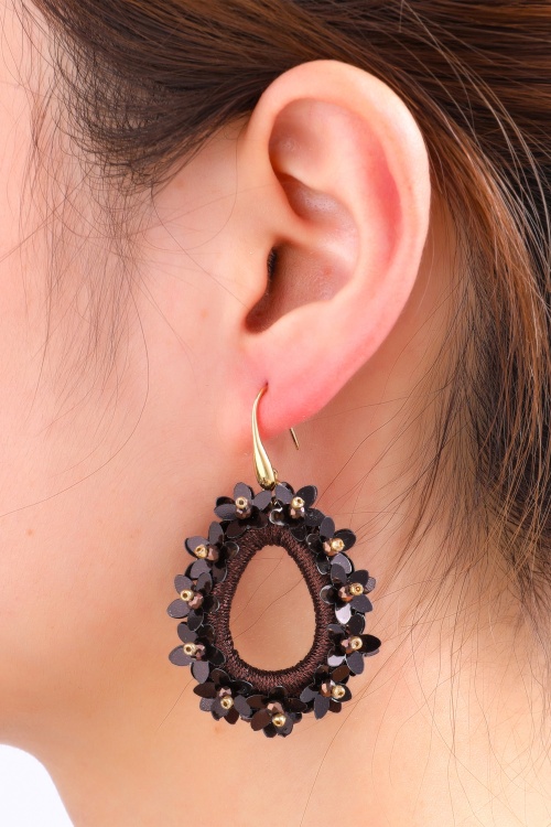 Day&Eve by Go Dutch Label - Gilded Grace Earrings in Brown