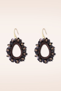 Day&Eve by Go Dutch Label - Gilded Grace Earrings in Brown 2